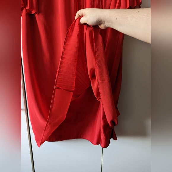 Monsoon Red Dress Size 20 - Picture 8 of 11